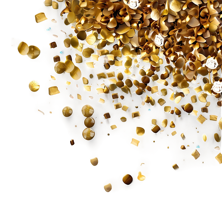 Magical Gold Confetti Png Mqn