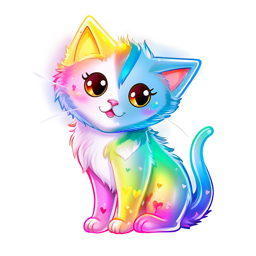 Magical Kawaii Cat Sketch Png 10