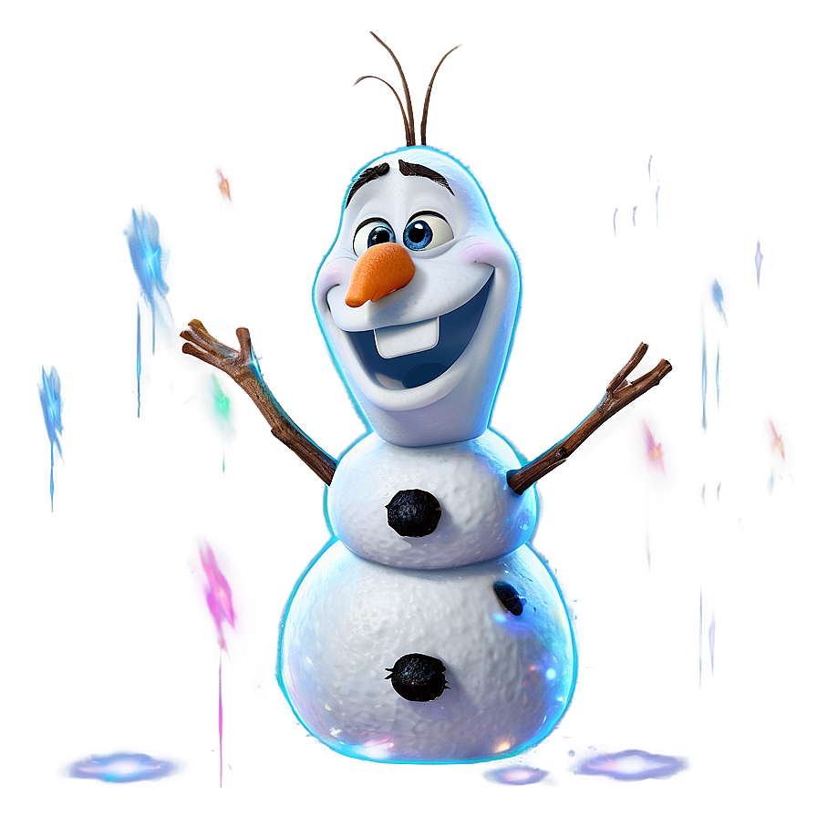 Magical Olaf Sparkles Png 10