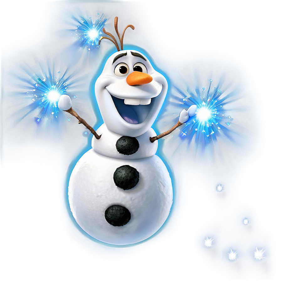 Magical Olaf Sparkles Png Uii