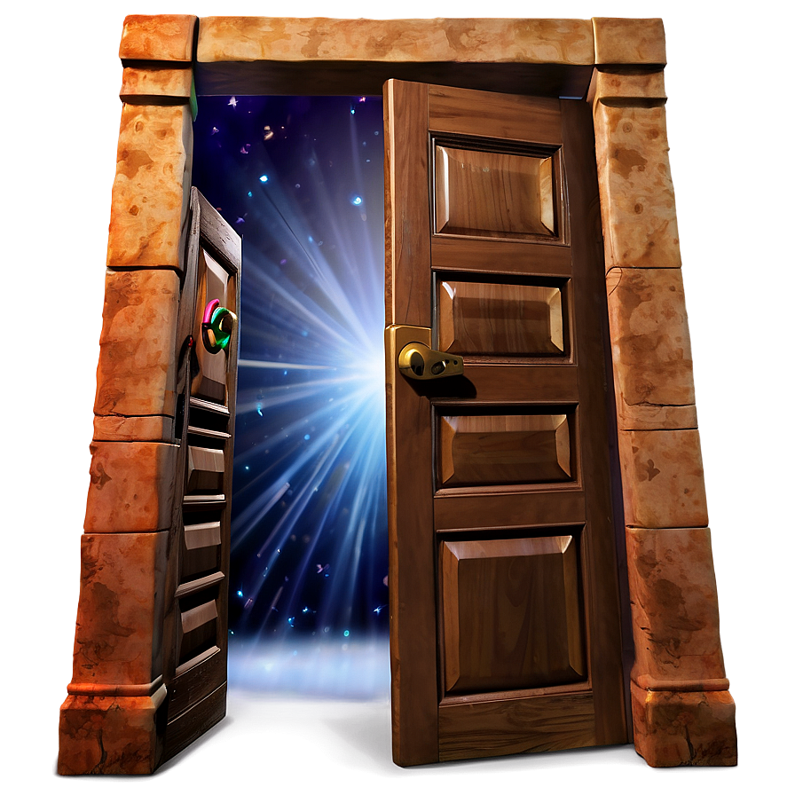 Magical Open Door Scene Png Bmq