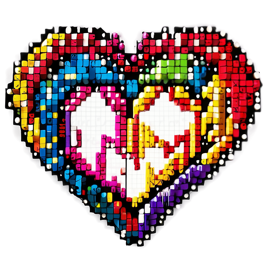 Magical Pixel Heart Png 92