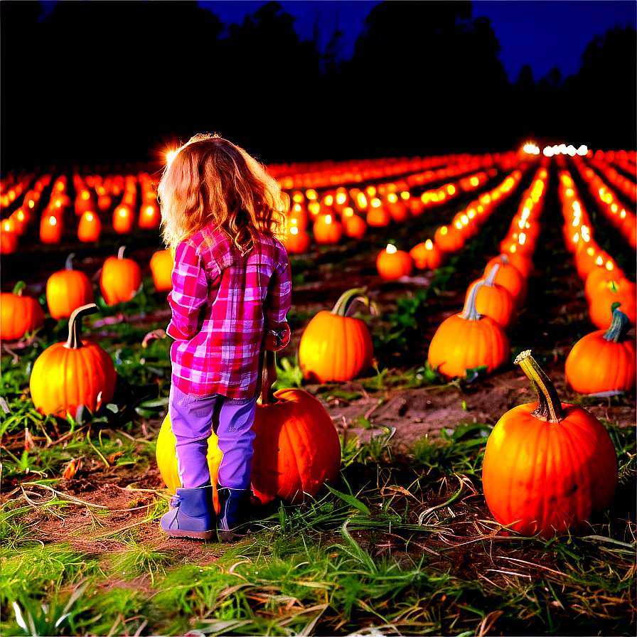 Magical Pumpkin Patch Evening Png 06122024