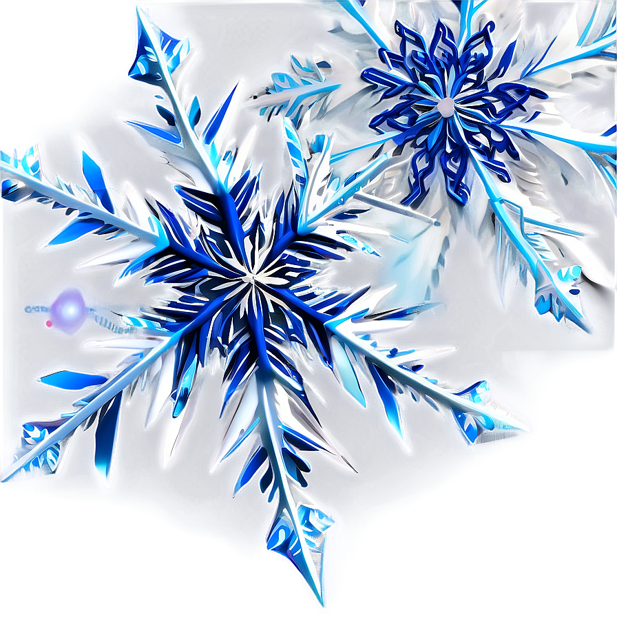 Magical Snowflakes Close-up Png 28