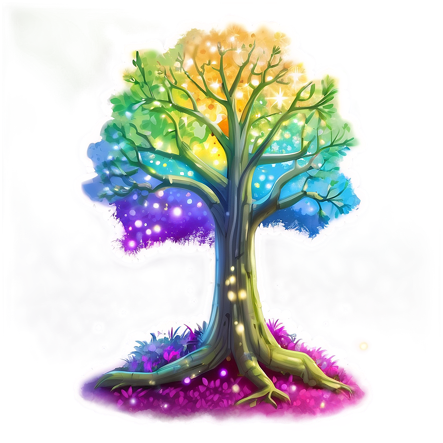 Magical Tree Illustration Png 06122024