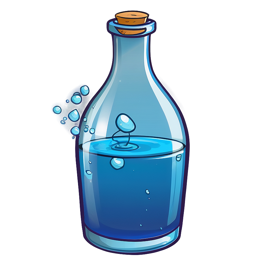 Magical Water Potion Cartoon Png Qxr80