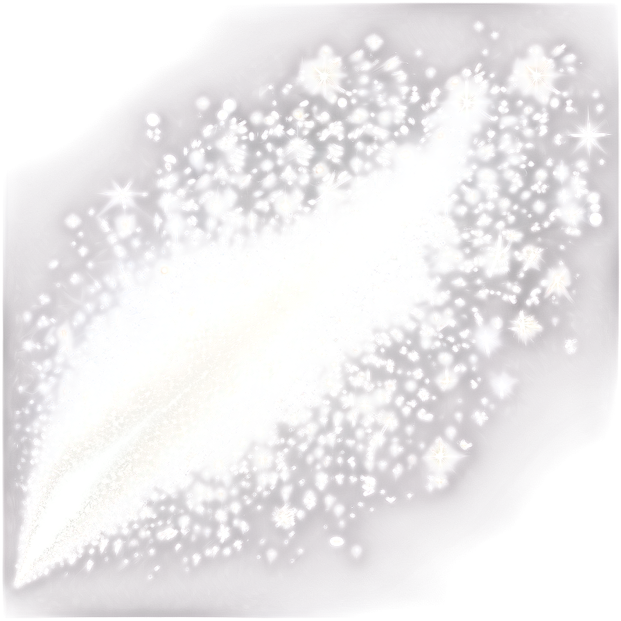 Magical White Glitter Burst Png 6