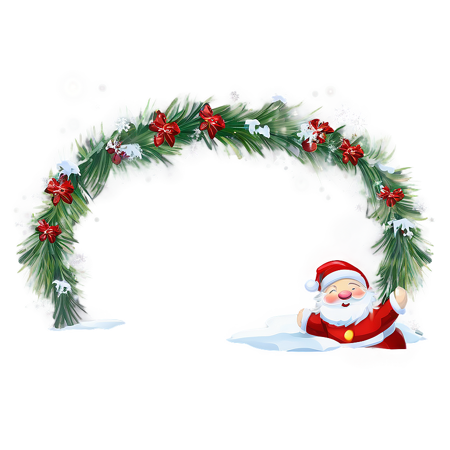 Magical Winter Holiday Border Png 72