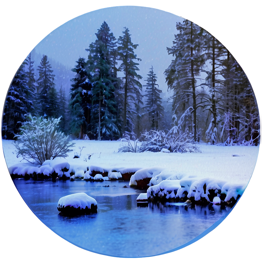 Magical Winter Landscape Picture Png 05212024