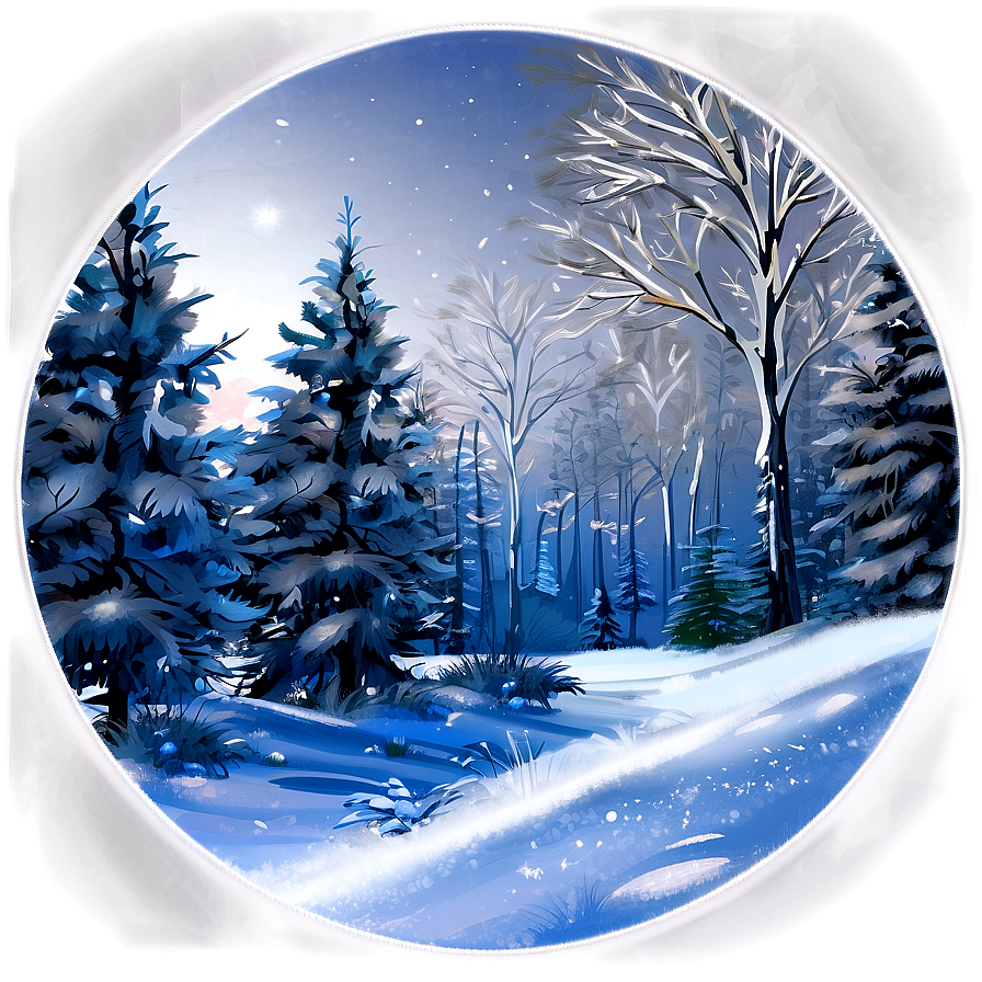 Magical Winter Landscape Picture Png 05212024