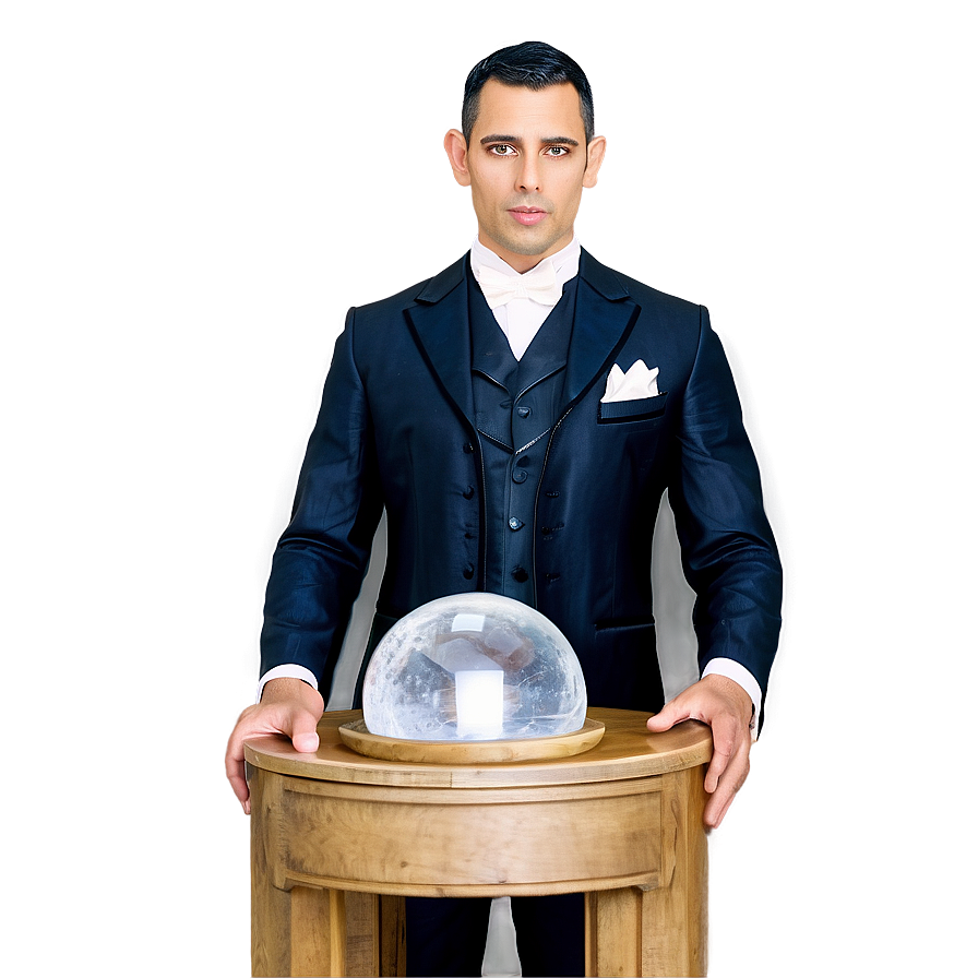 Magician With Crystal Ball Png 06262024