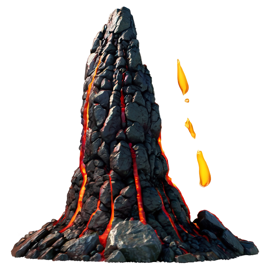 Magma And Rocks Png 40