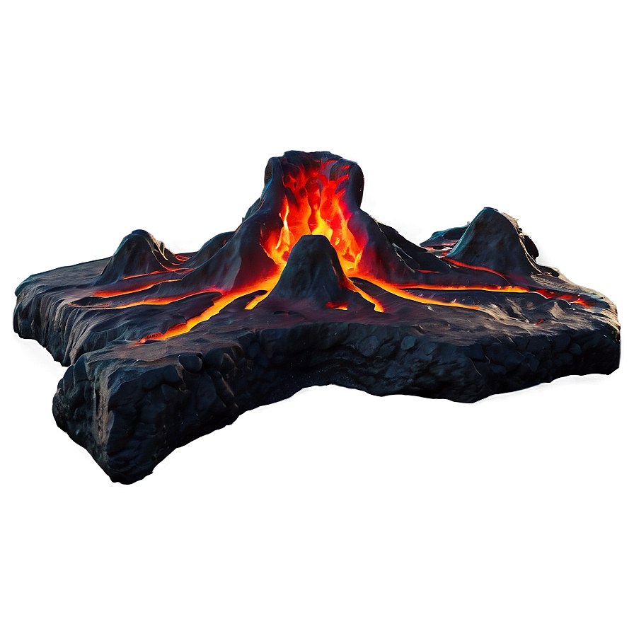 Magma Cracks Effect Png 3