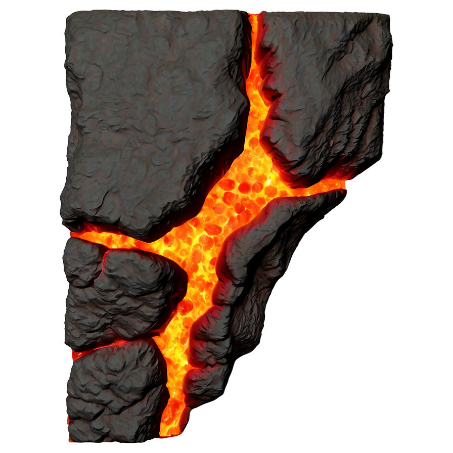 Magma Cracks Effect Png Hyu