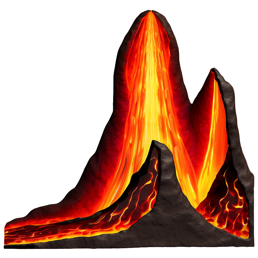 Magma Flow Lava Png Noy