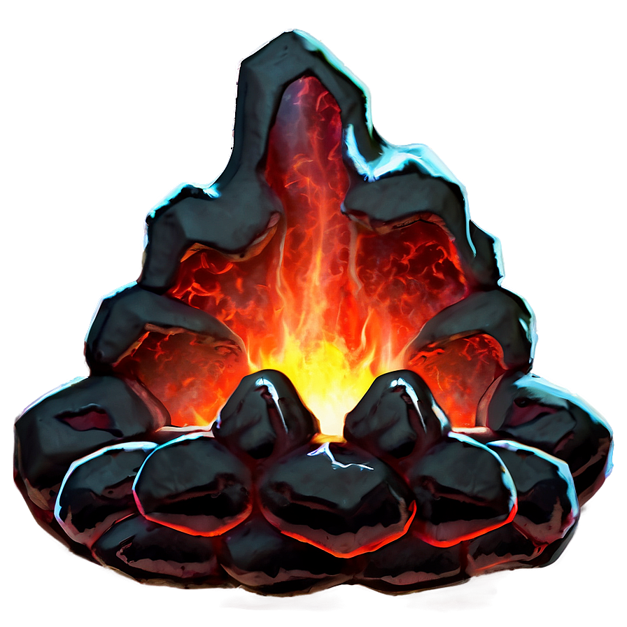 Magma Glowing Hot Png 06292024