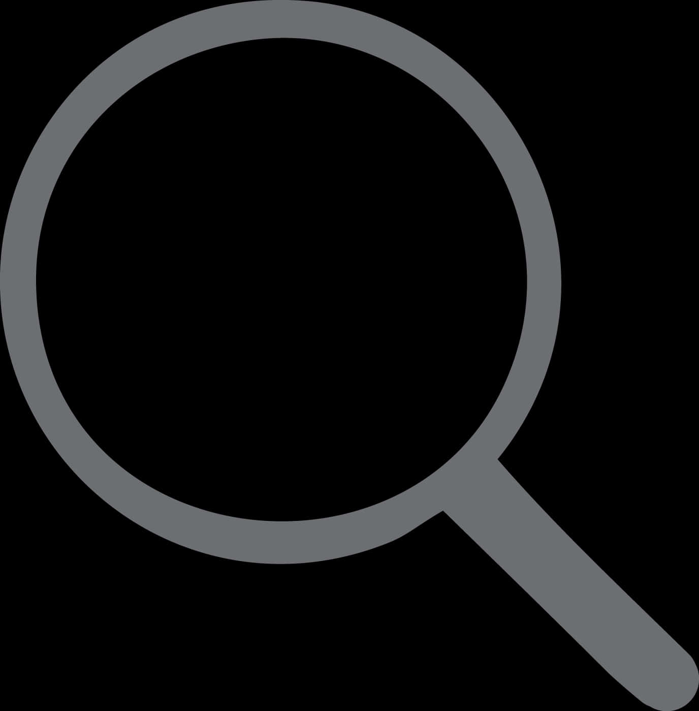 Magnifying Glass Icon Silhouette