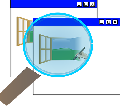 Magnifying Glass Window Concept