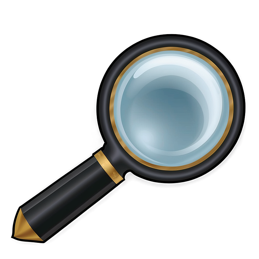 Magnifying Glass With Clues Png 05042024