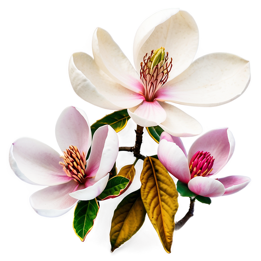 Magnolia Botanical Print Png Dyx56