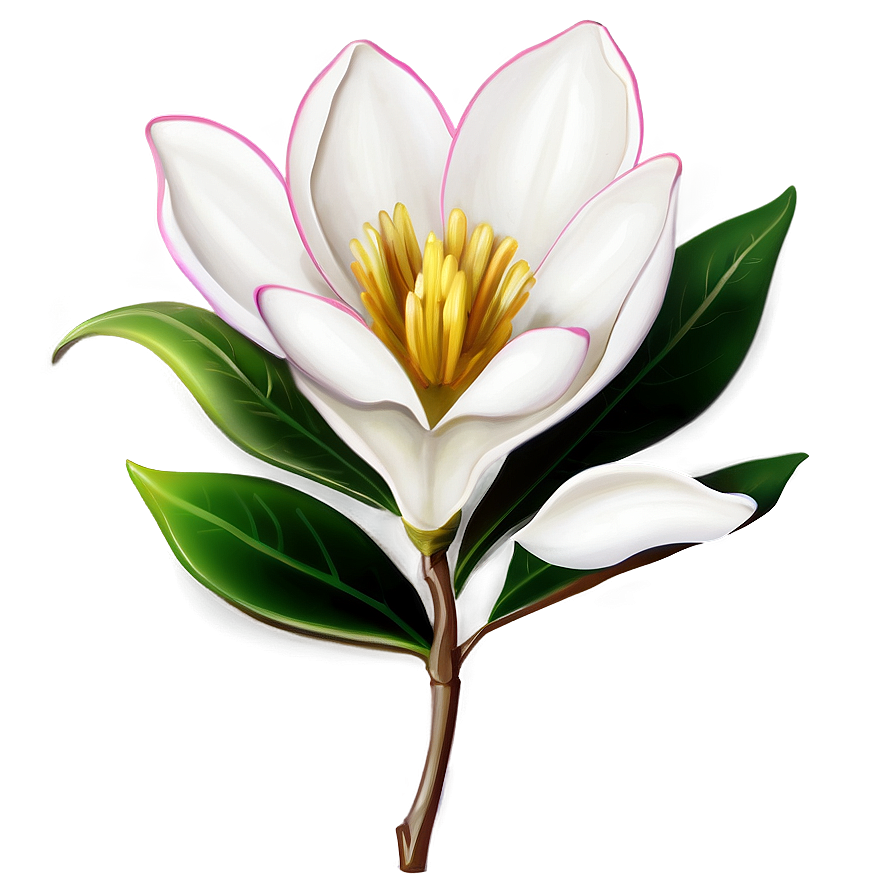 Magnolia Flower Emblem Png Cnb