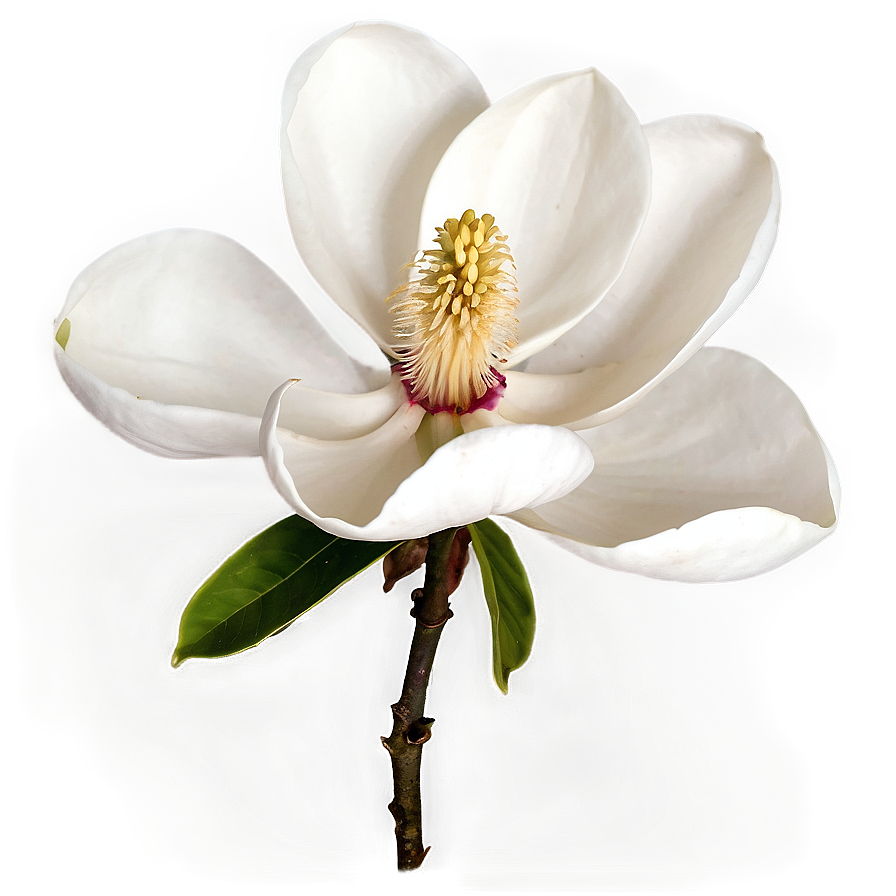 Magnolia Flower Silhouette Png 06252024