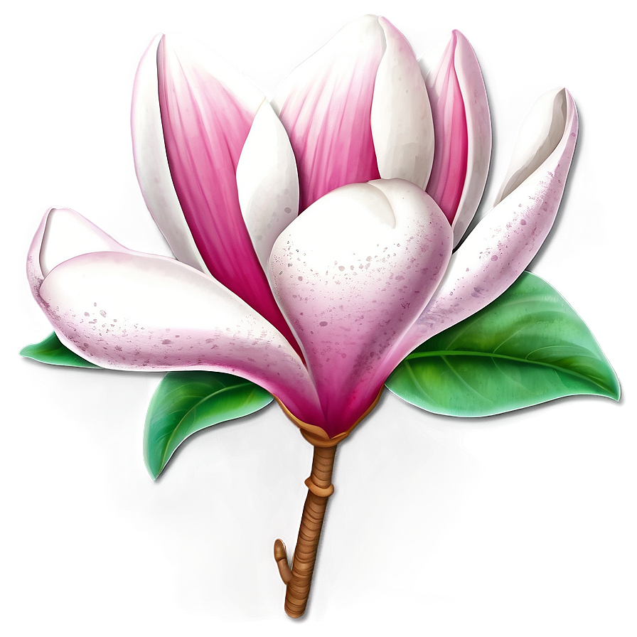 Magnolia Flower Sticker Png Wfp95