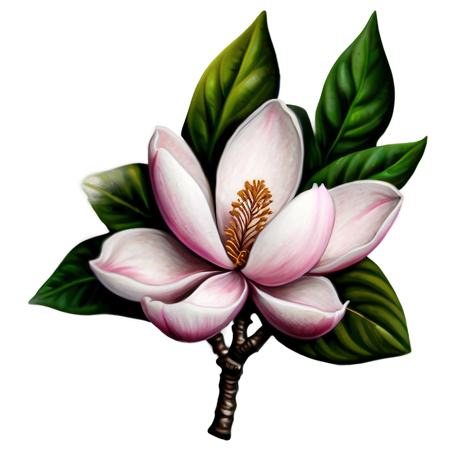 Magnolia Flower Tattoo Design Png Qxw