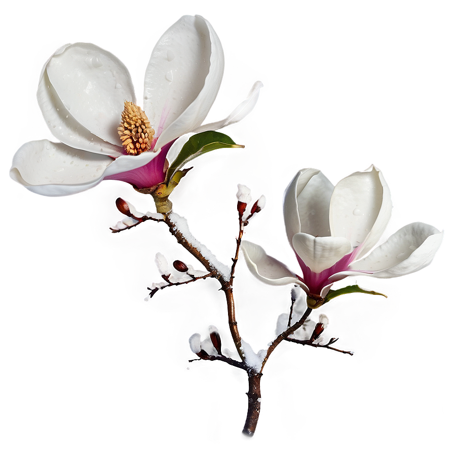 Magnolia In Snow Png Sgk