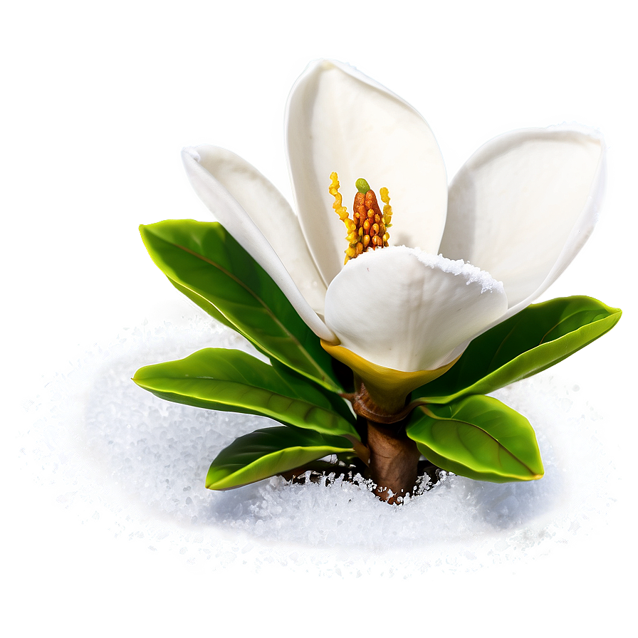 Magnolia In Snow Png Vak