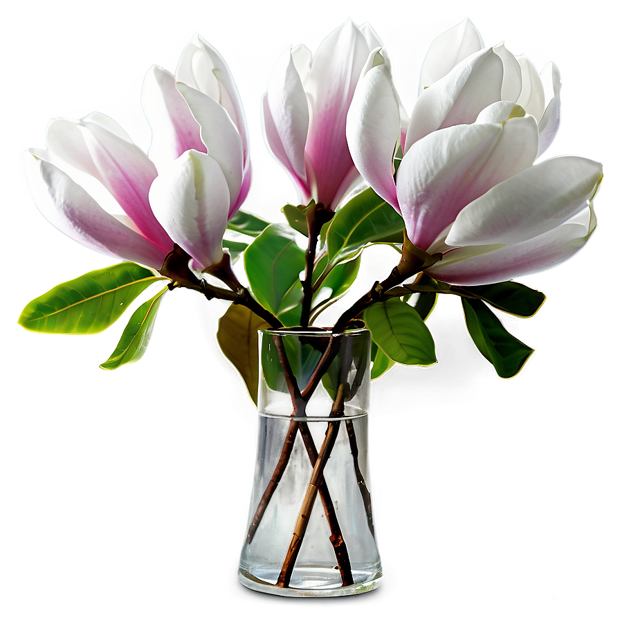 Magnolia In Vase Png 06252024