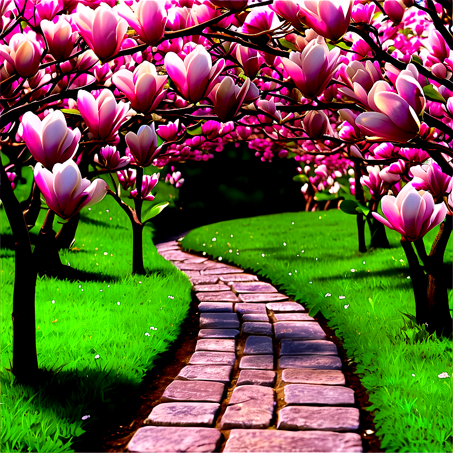 Magnolia Petal Pathway Png Jlv