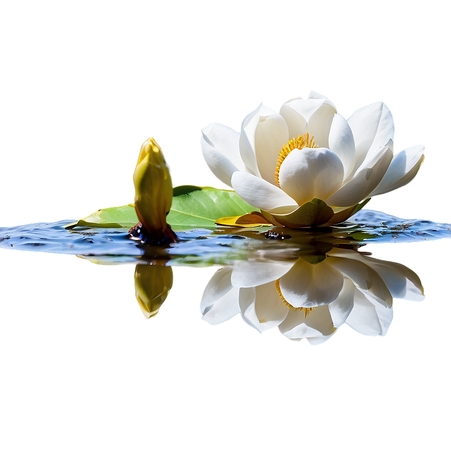 Magnolia Reflection In Water Png 96