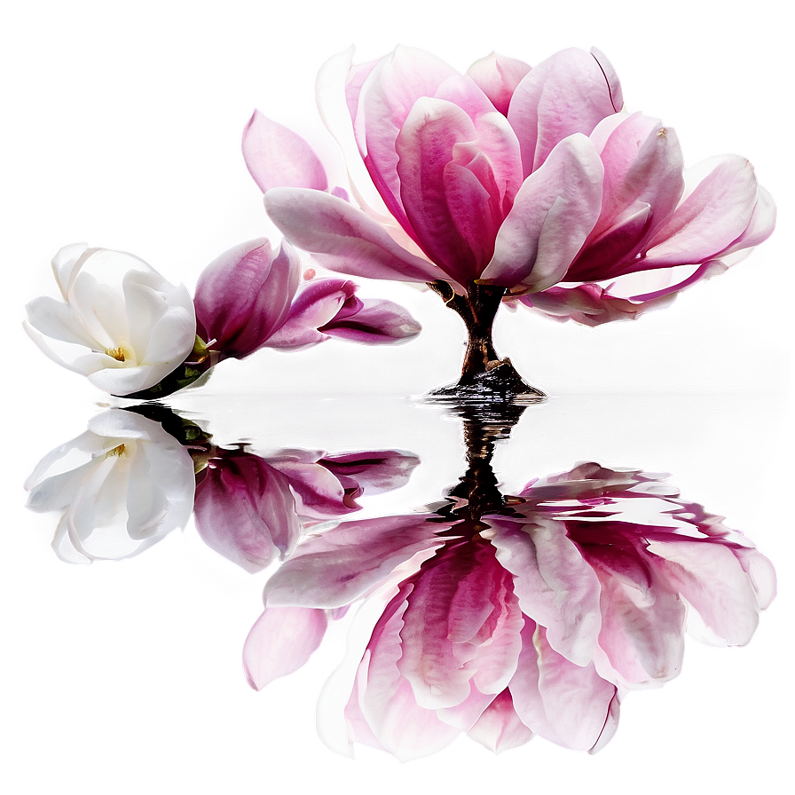 Magnolia Reflection In Water Png Cdv