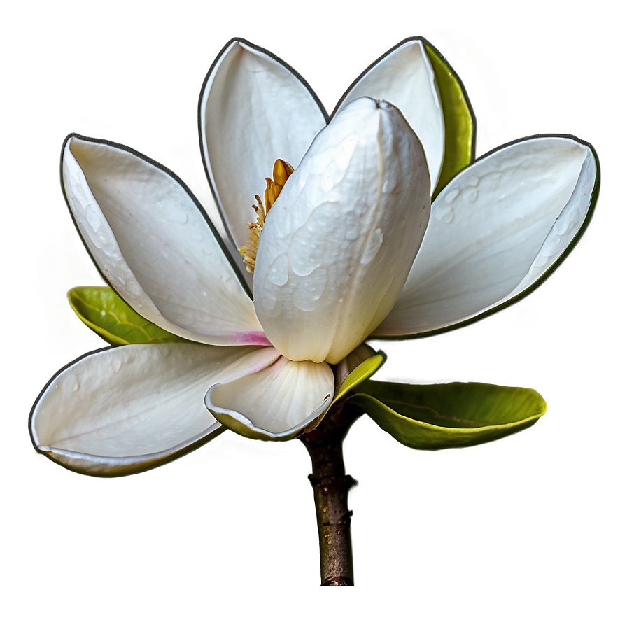 Magnolia With Morning Dew Png 06252024