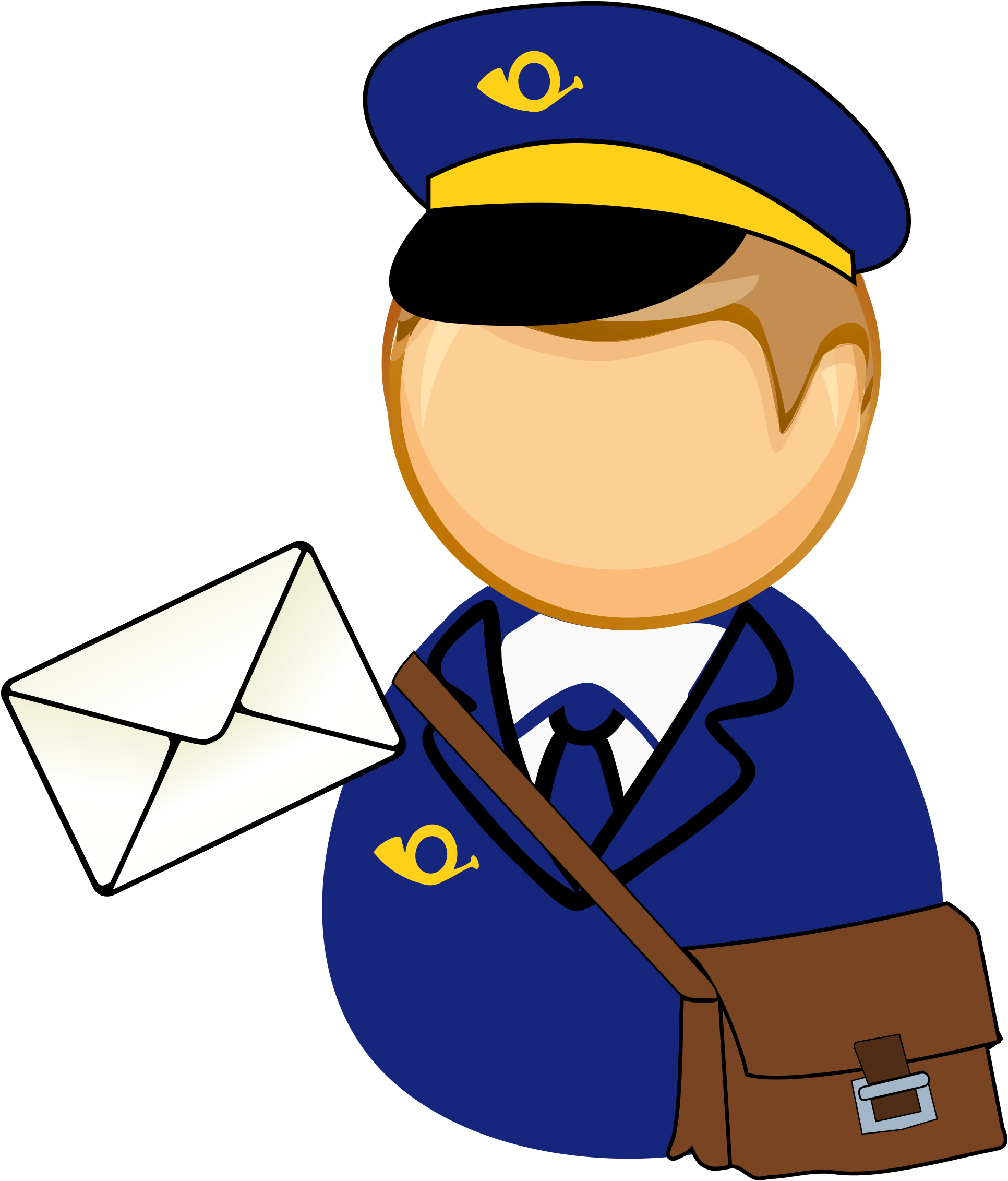 Mail Carrier Cartoon Character