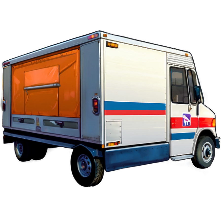 Mail Truck Illustration Png Ysb