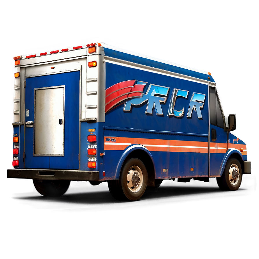 Mail Truck With Open Back Png Ylk29