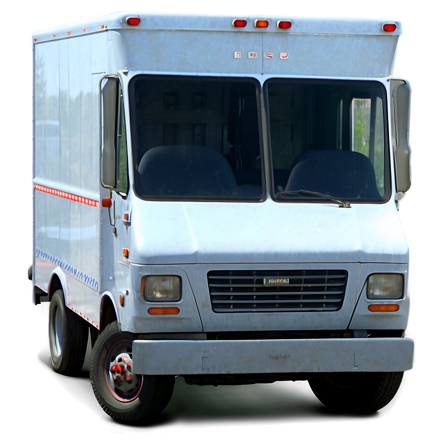 Mail Truck With Parcel Boxes Png 87