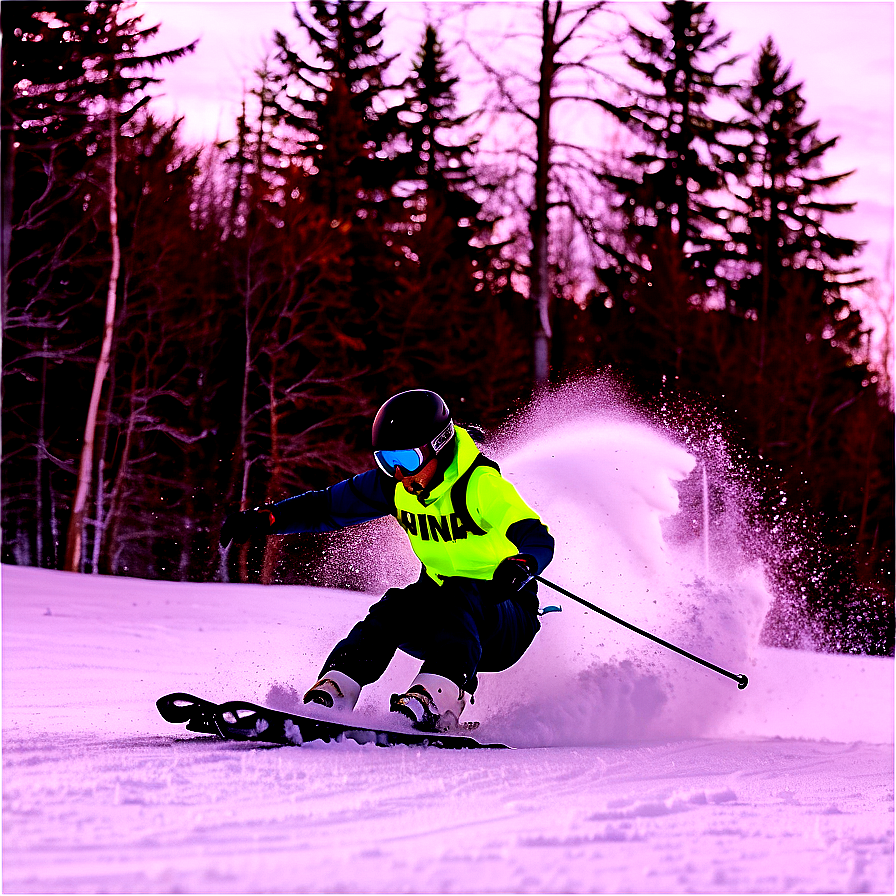 Maine's Winter Ski Slopes Png 21