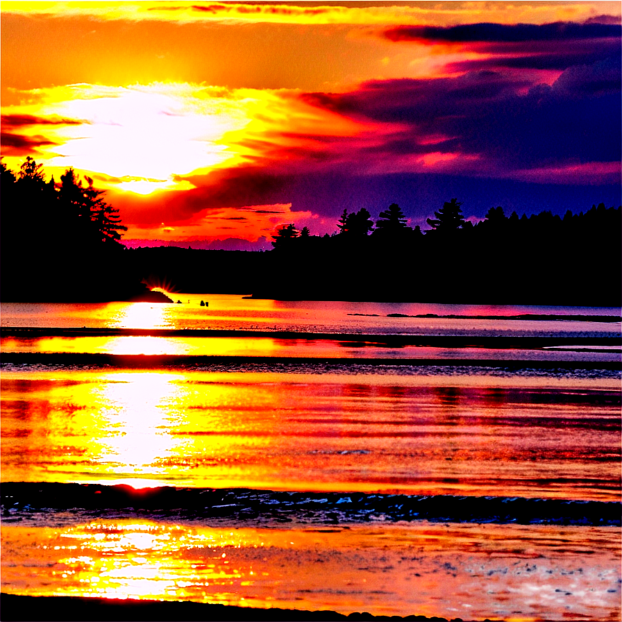 Maine Summer Sunsets Png Gng23