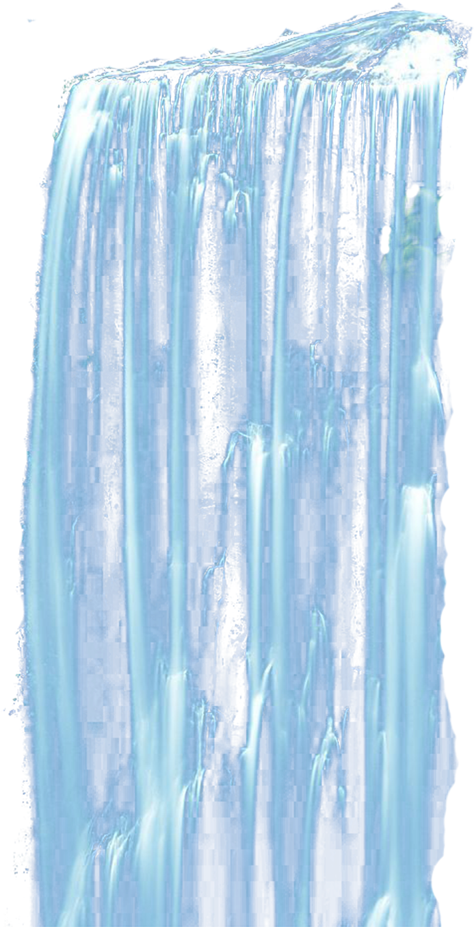 Majestic Blue Waterfall Nature Scene