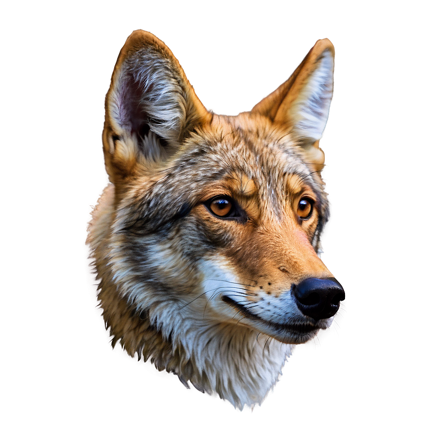 Majestic Coyote Portrait Png Ipq31