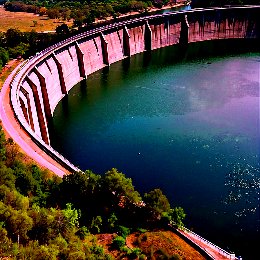 Majestic Dam Landscape Png 06292024