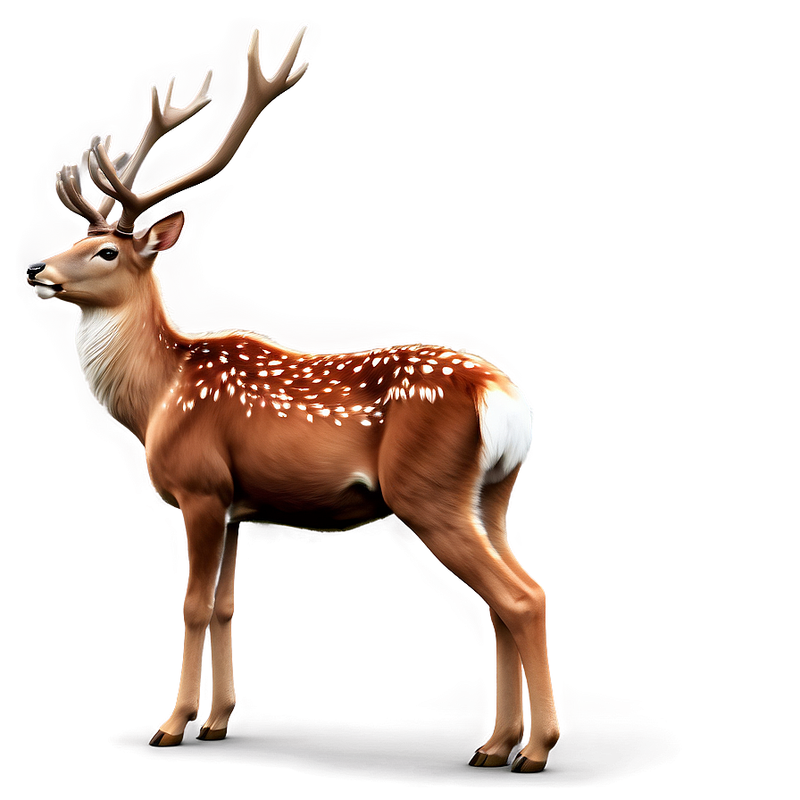 Majestic Deer Pose Png Tcs59