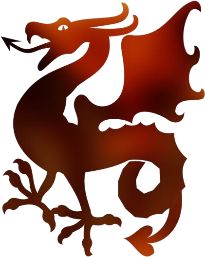 Majestic Dragon Silhouette