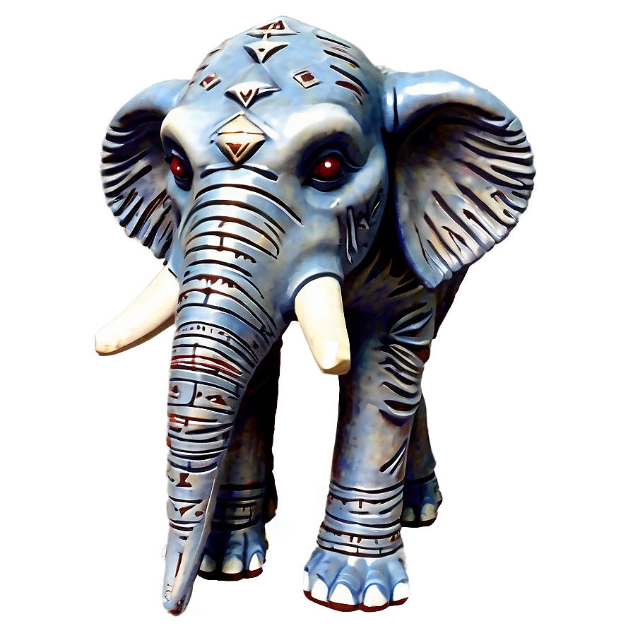 Majestic Elephant Statue Png 05032024