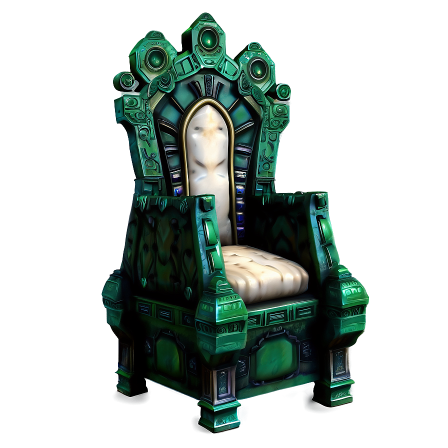 Majestic Emerald Throne Png 06122024