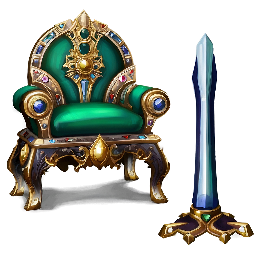 Majestic Emerald Throne Png 98