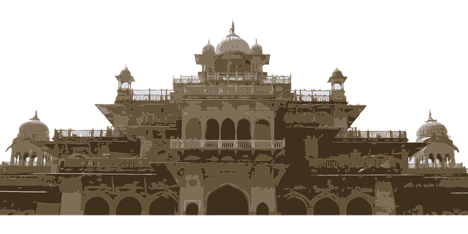 Majestic_ Indian_ Palace_ Night_ Illustration